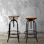 Vintage Bar Stool Retro Barstools Industrial Kitchen Counter Dining Chair