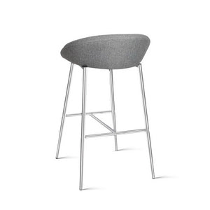Artiss Set of 2 Fabric Bar Stools - Grey