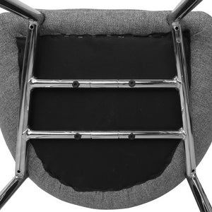 Artiss Set of 2 Fabric Bar Stools - Grey