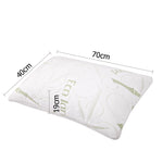 Giselle Bedding Set of 2 Bamboo Pillow with Memory Foam 