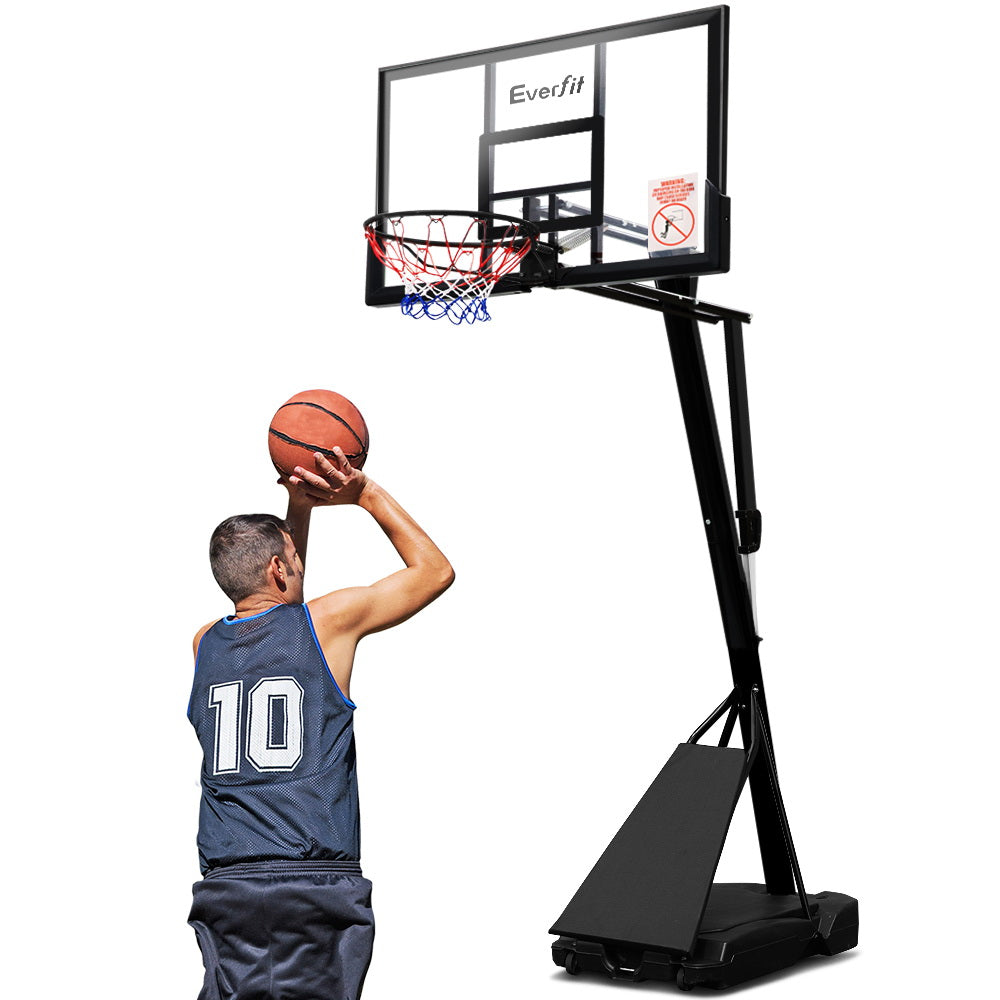 Everfit 3.05M Adjustable Portable Basketball Stand Hoop System Rim