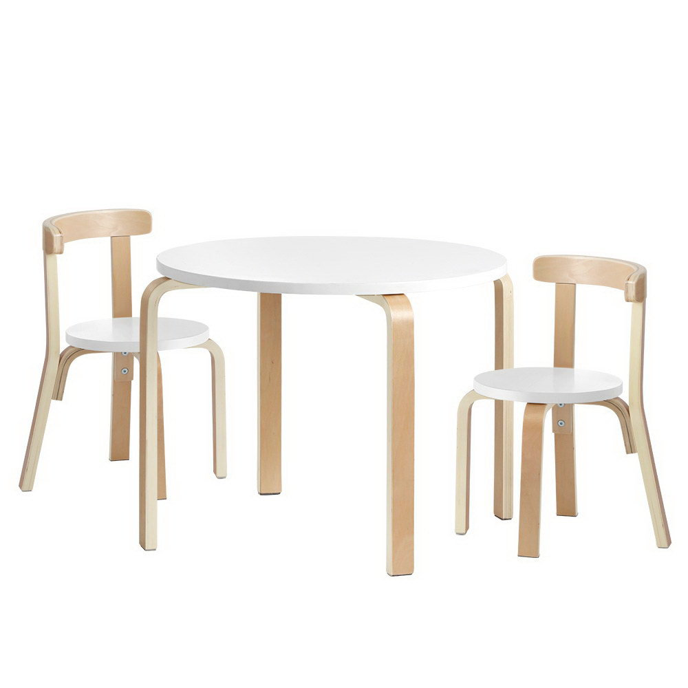 Artiss Kids Table and Chair Set Study Desk Dining Wooden