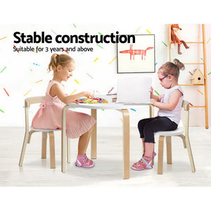 Artiss Kids Table and Chair Set Study Desk Dining Wooden