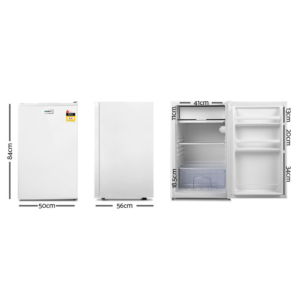 Devanti 127L Bar Fridge - White