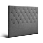 Artiss KING SINGLE Size Bed Head Headboard Bedhead Fabric Frame Base CAPPI Grey