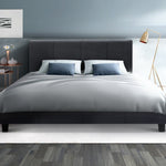 Artiss Double Full Size Bed Frame Base Mattress Platform Charcoal Fabric Wooden NEO