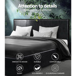 Artiss Queen Size PU Leather Bed Frame Headboard - Black