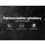 Artiss Queen Size PU Leather Bed Frame Headboard - Black