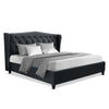 Artiss King Size Bed Frame Base Mattress Platform Fabric Wooden Charcoal PIER