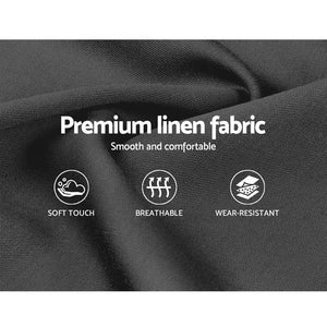 Artiss Double Full Size Gas Lift Bed Frame Charcoal Fabric Base With Storage Mattress