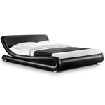 Artiss Queen Size PU Leather Bed Frame - Black