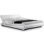 Artiss Queen Size PU Leather Bed Frame - White