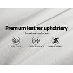 Artiss Queen Size PU Leather Bed Frame - White