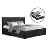 Artiss Gas Lift Queen Bed Frame -Charcoal