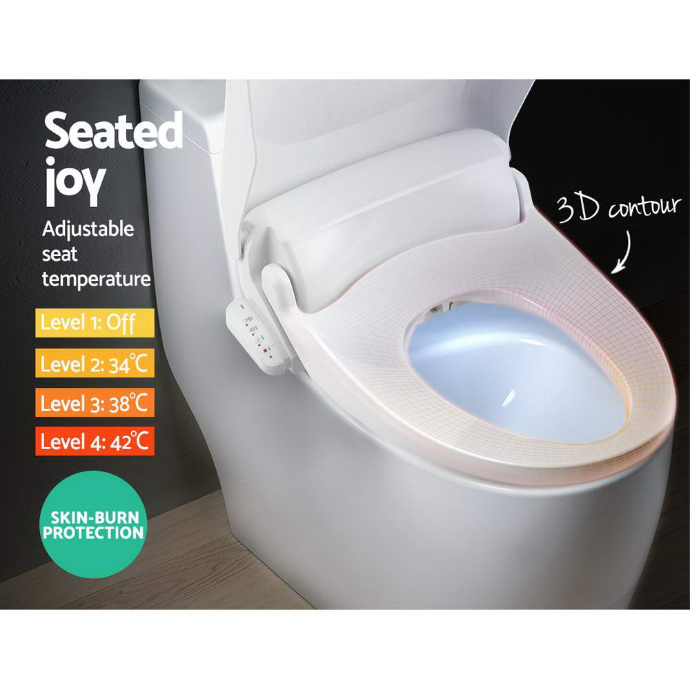 Cefito Smart Electric Bidet Toilet Seat Washlet Auto Electronic Cover Remote Control