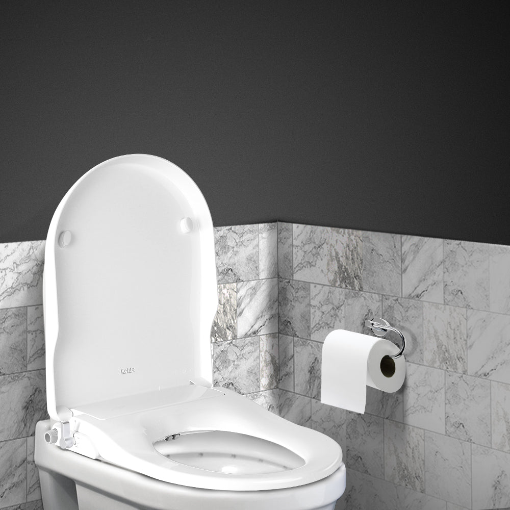 Non Electric Bidet Toilet Seat Bathroom - White