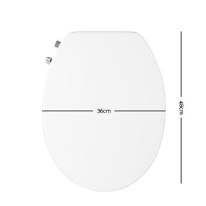 Non Electric Bidet Toilet Seat Bathroom  - White