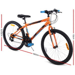 Huffy 24inch Granite Mountain Bike Unisex Mens Womens City Bicycle 15-Speed Orange