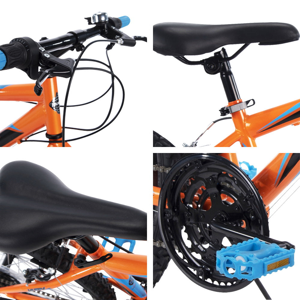 Huffy 24inch Granite Mountain Bike Unisex Mens Womens City Bicycle 15-Speed Orange