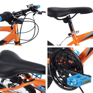 Huffy 24inch Granite Mountain Bike Unisex Mens Womens City Bicycle 15-Speed Orange