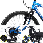 Huffy 26inch Granite Mountain Bike Unisex Mens Womens City Bicycle 15-Speed Blue