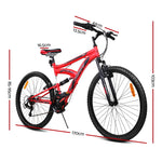 Huffy 26inch DS-3 Mountain Bike Suspension Unisex Mens Womens Bicycle Shimano 18-speed 