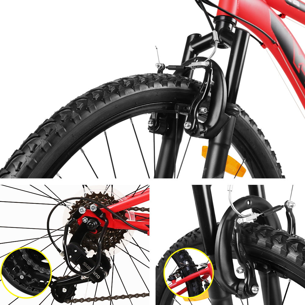 Huffy 26inch DS-3 Mountain Bike Suspension Unisex Mens Womens Bicycle Shimano 18-speed 