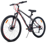 Huffy 27.5inch Mountain Bike Suspension Unisex Bicycle Shimano 18-speed Front Disc Brake