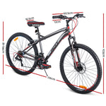 Huffy 27.5inch Mountain Bike Suspension Unisex Bicycle Shimano 18-speed Front Disc Brake