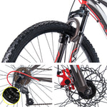 Huffy 27.5inch Mountain Bike Suspension Unisex Bicycle Shimano 18-speed Front Disc Brake