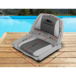 Seamanship Folding Swivel Boat Seat - Grey & Charcoal