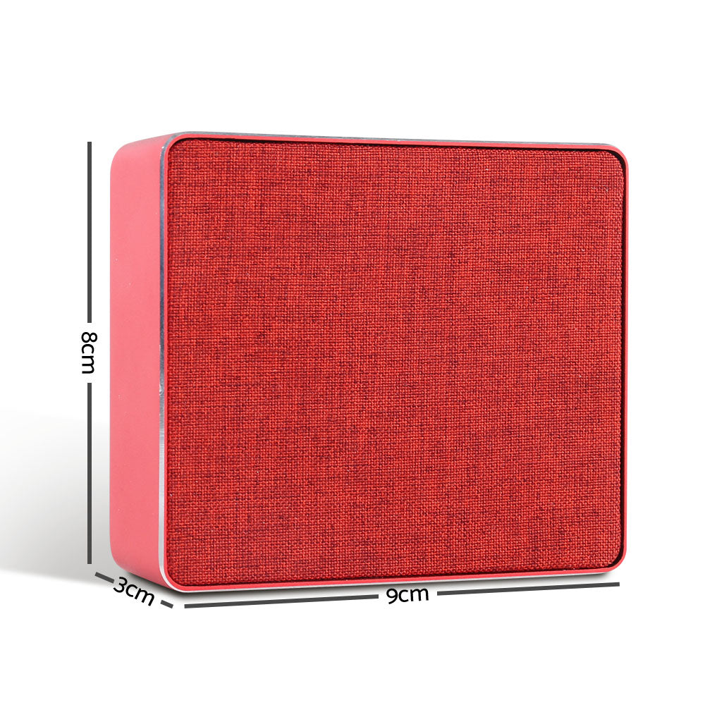 Jonter Mini Desktop Wireless Bluetooth Speaker - Red