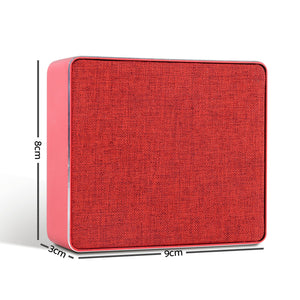 Jonter Mini Desktop Wireless Bluetooth Speaker - Red