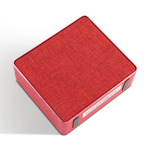 Jonter Mini Desktop Wireless Bluetooth Speaker - Red