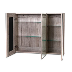 Cefito Bathroom Vanity Mirror with Storage Cabinet - Natural