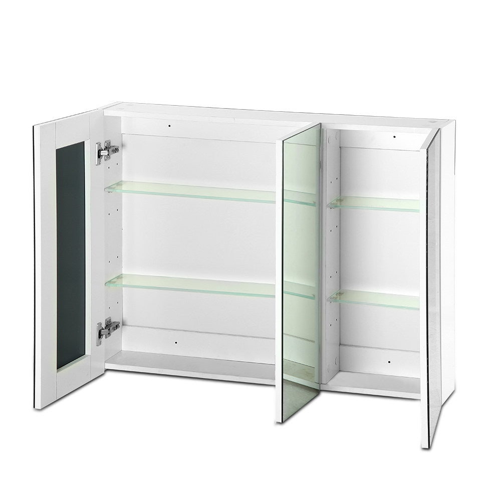 Cefito Bathroom Vanity Mirror with Storage Cabinet - White