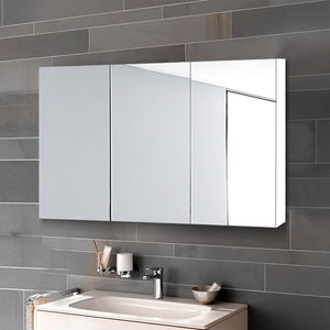 Cefito Bathroom Vanity Mirror with Storage Cabinet - White