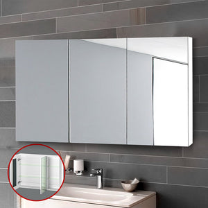 Cefito Bathroom Vanity Mirror with Storage Cabinet - White