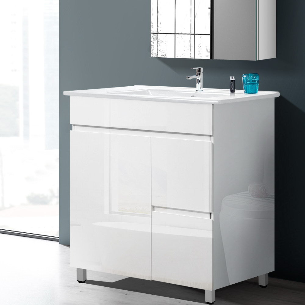 Cefito Bathroom Vanity Cabinet Unit Wash Basin Sink Storage Freestanding 750mm