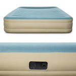 Bestway Queen Size Inflatable Air Mattress - Light Blue & Beige