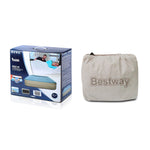 Bestway Queen Size Inflatable Air Mattress - Light Blue & Beige