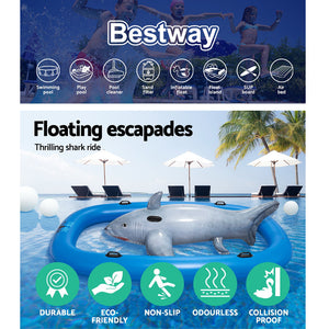 Bestway 3.1m Inflatable Pool Floating Raft Bull Riding Toy Raft Float Play Pool