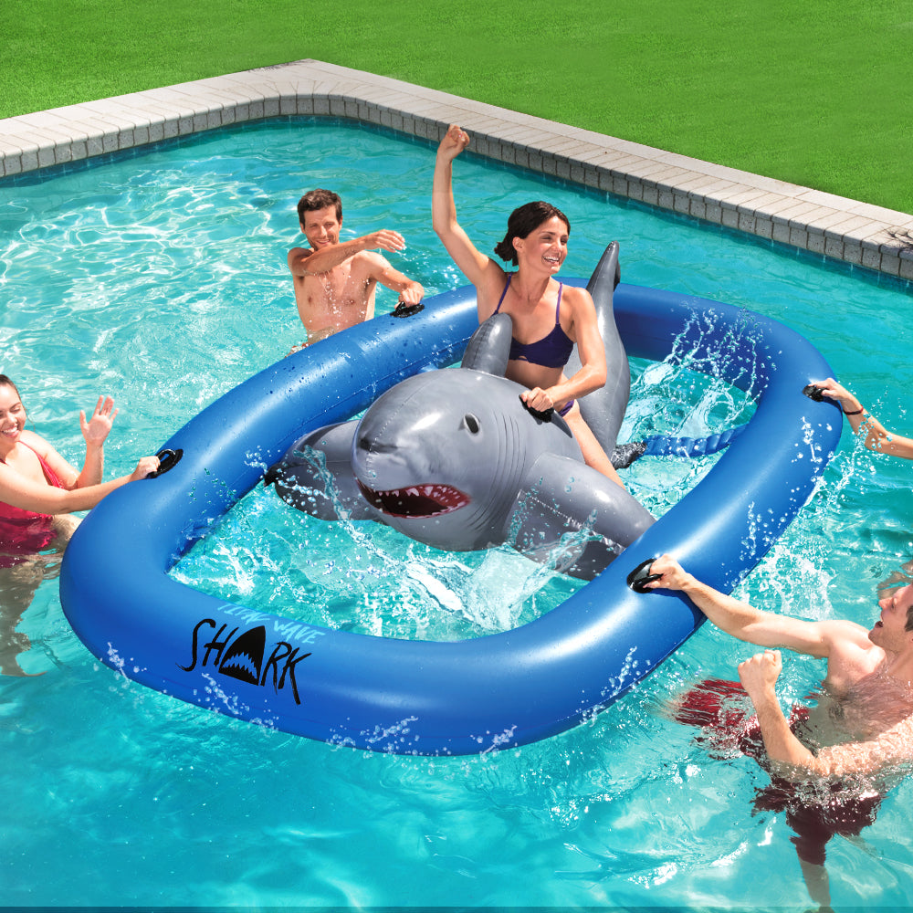 Bestway 3.1m Inflatable Pool Floating Raft Bull Riding Toy Raft Float Play Pool