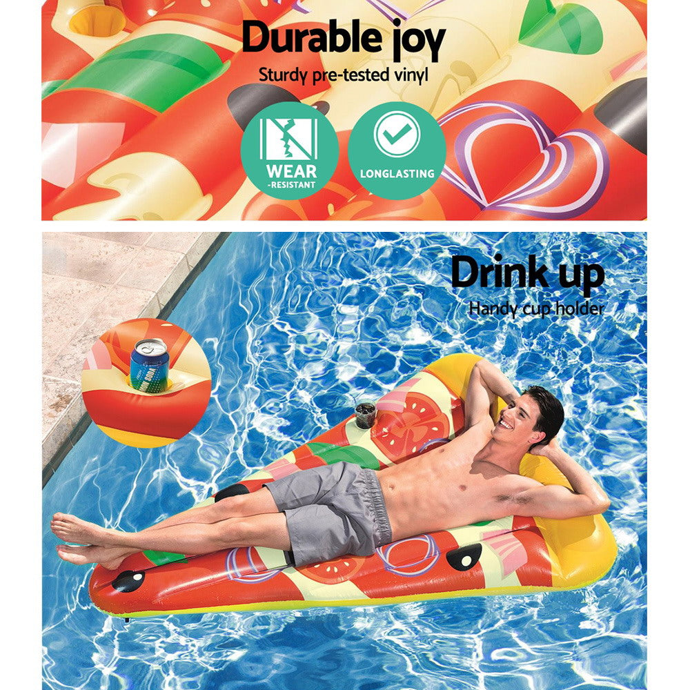 Bestway Inflatable Swimming Pool Pizza Slice Water Float Raft Lounge Toy Bed