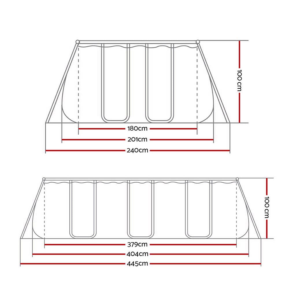 Bestway Rectangular Frame Above Ground Swimming Pool