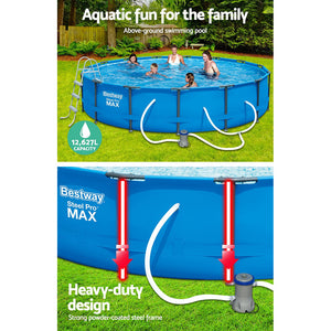Bestway Above Ground Swimming Pool Steel Pro™ Frame Filter Pump 15ft