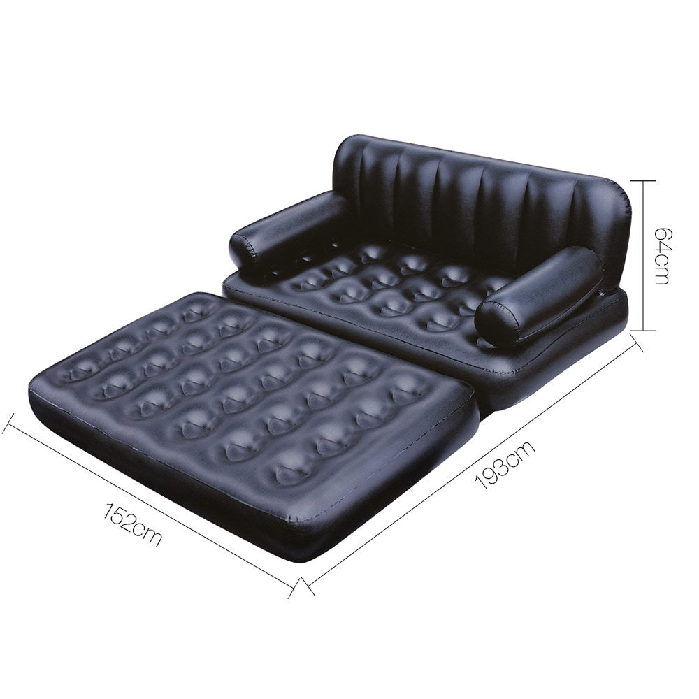 Bestway 5 in 1 Inflatable Sofa Bed- Black