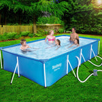 Bestway Rectangular Steel Frame Above Ground Swimming Pool