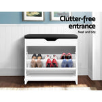 Artiss Adjustable 3 Tier Storage Cupboard - White