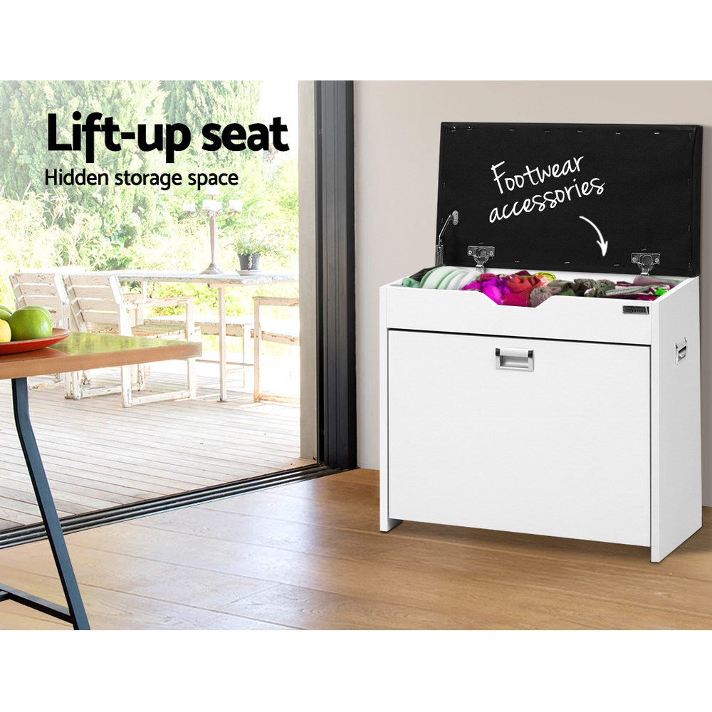 Artiss Adjustable 3 Tier Storage Cupboard - White